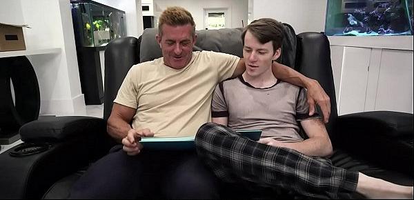  FamilyDick - Sweet Boy Barebacked By His Stepdad While Learning To Workout